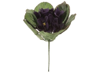 Fialka - umělá kytice, tmavě fialová barva (Barva Fialová)