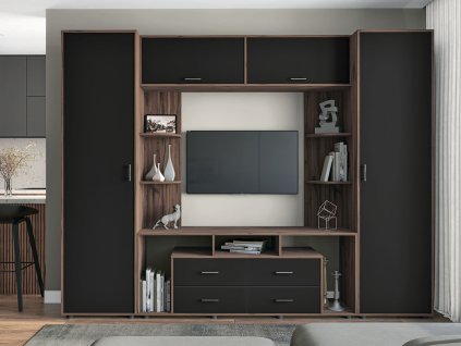 tamtam obyvacia stena so skrinou cierna dub livorno hbu40zsrolhsr185